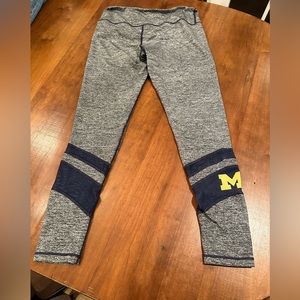 University of Michigan, Grey and blue leggings.